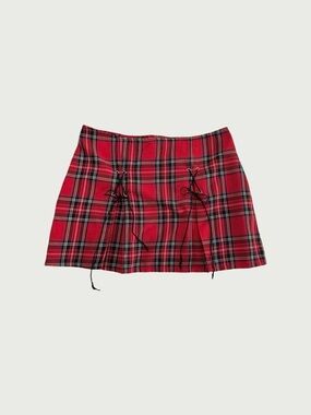 Vintage Plaid Mini Skirt